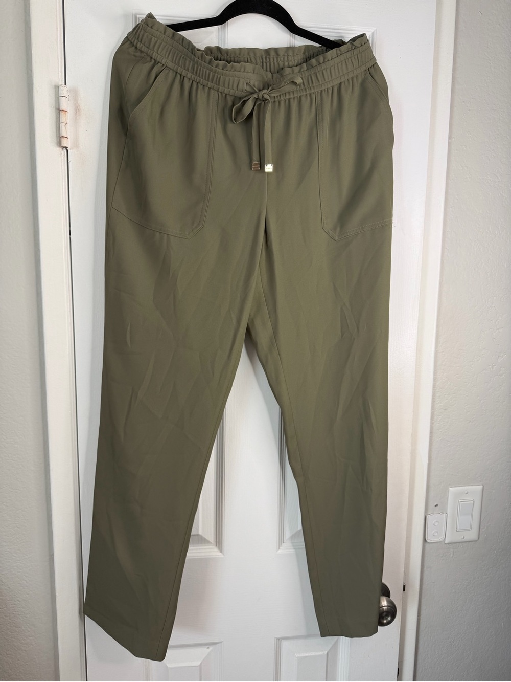 Calvin Klein Olive Drawstring Jogger Pants
